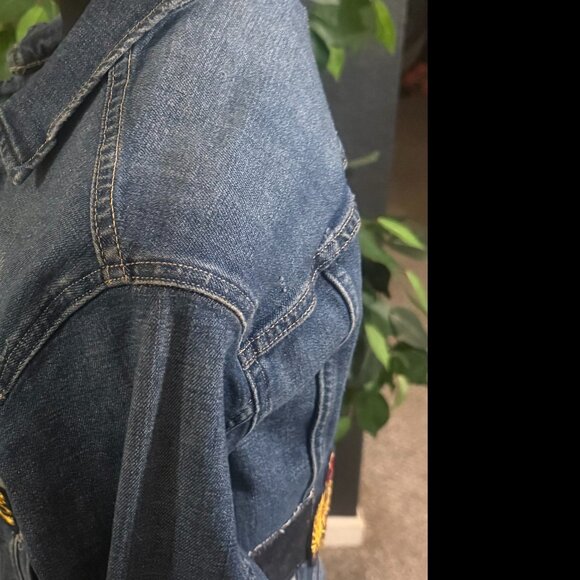 Michael Kors Patchwork Denim Jacket - Picture 8 of 9